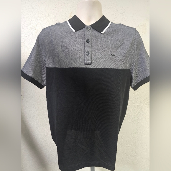 Men's Black Michael Korns 55% Cotton 45% Polyester New With Tags - Picture 1 of 3